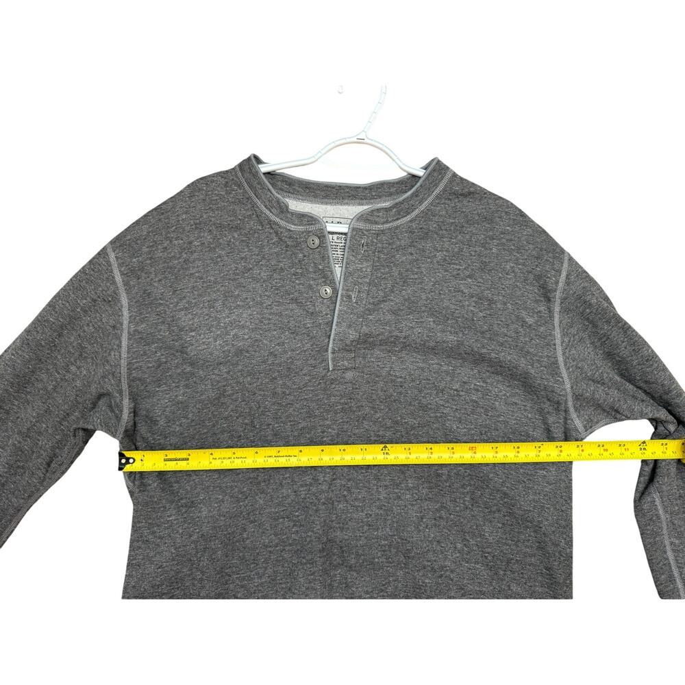 LL Bean Two Layer River Driver's Henley Cotton Wool‎ Blend - Picture 2 of 6
